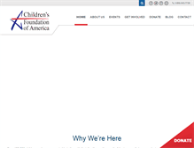 Tablet Screenshot of childrensfoundationofamerica.org